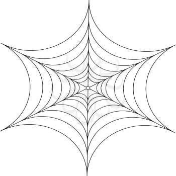 Abstract decorative spider web illustration, design for Halloween.