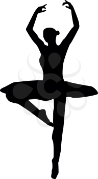 Ballet dancer  it is the black color icon .