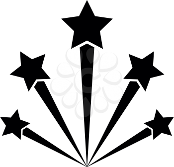 Salute firework icon black color vector illustration flat style simple image