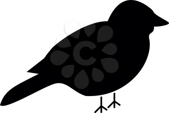 Bird it is the black color icon .