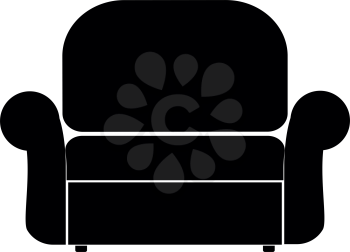 Armchair  it is the black color icon .