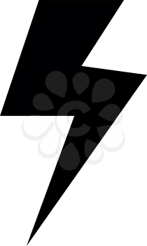 Symbol electricity  it is the black color icon .