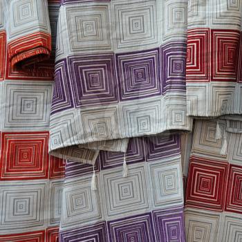Textile with squares pattern. Fabric abstract background.