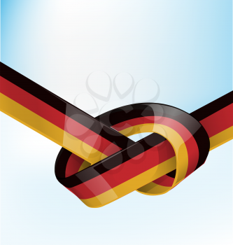 germanic ribbon  flag on background 