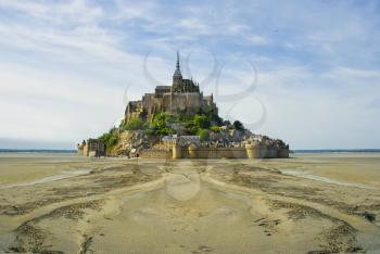 Mont Saint Michel in Normandy, a popular UNESCO world heritage site in normandy, France