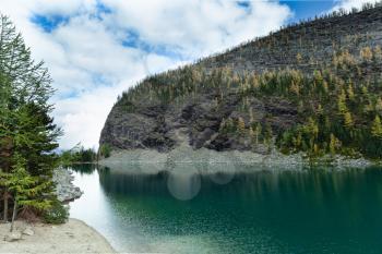 Lake Agnes emerald waters, Banff National Park, Alberta, Canada
