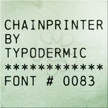 Printer Font