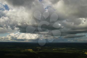 Royalty Free Photo of an Aerial Landscape