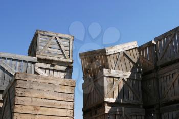 Crates Stock Photo
