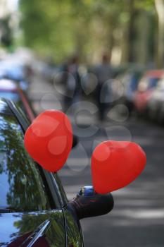 Red Balloons Stock Photo