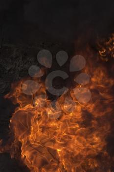 Aflame Stock Photo