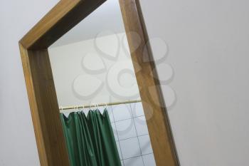 Shower Curtain Stock Photo