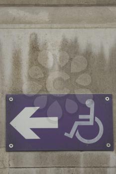 Disabled Parking Sign Stock Photo