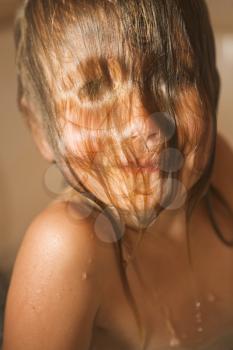 Wet Hair Stock Photo