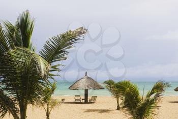 Beach Umbrella Stock Photo