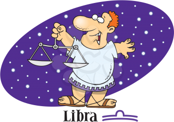 Royalty Free Clipart Image of Libra