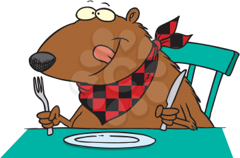 Royalty Free Clipart Image of Muskrat