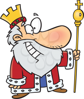 Royalty Free Clipart Image of a King