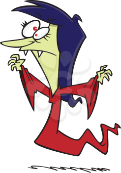 Royalty Free Clipart Image of a Vampire