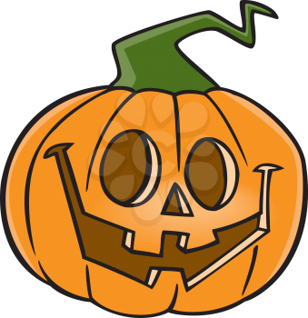 Royalty Free Clipart Image of a Jack-o-Lantern