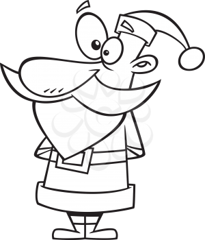 Royalty Free Clipart Image of Santa