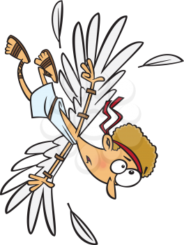 Royalty Free Clipart Image of Icarus