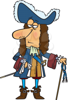 Royalty Free Clipart Image of Louis XIV
