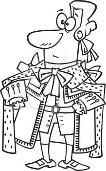 Royalty Free Clipart Image of King George