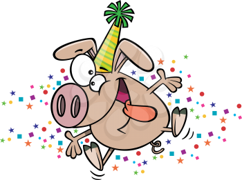 Royalty-free clipart image for New Years