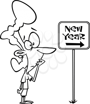 Royalty-free clipart image for New Years