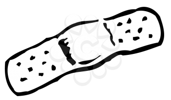 Royalty Free Clipart Image of a Bandage