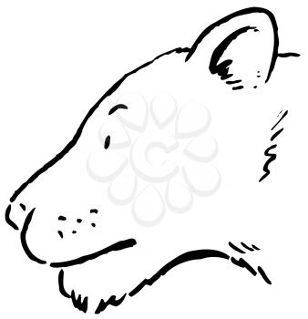 Royalty Free Clipart Image of a Cougar