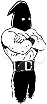 Royalty Free Clipart Image of an Executioner