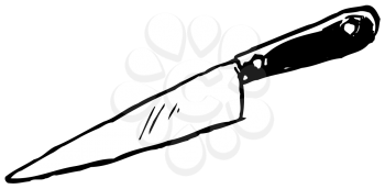 Royalty Free Clipart Image of a Knife
