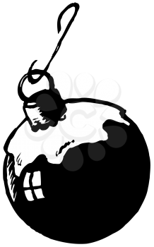 Royalty Free Clipart Image of an Ornament