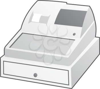 Royalty Free Clipart Image of a Cash Register