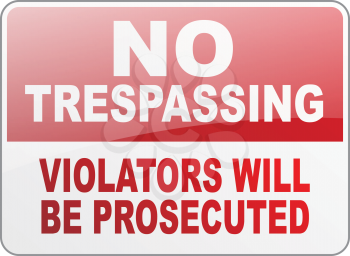 Trespassing Clipart