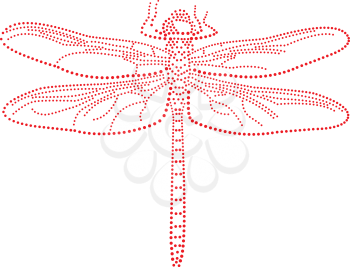 Royalty Free Clipart Image of a Dragonfly