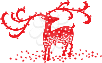 Royalty Free Clipart Image of a Reindeer