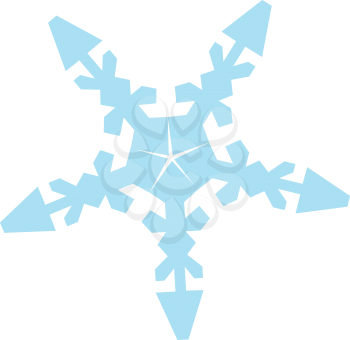 Royalty Free Clipart Image of a Snowflake