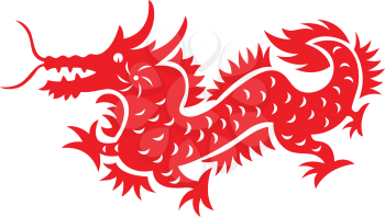 Royalty Free Clipart Image of a Dragon