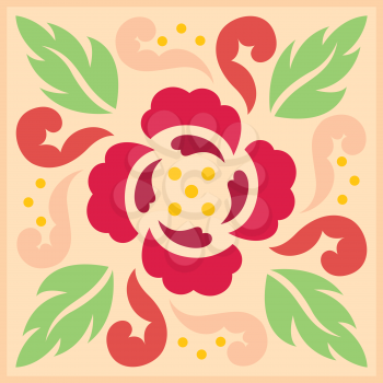 Royalty Free Clipart Image of a Floral Background