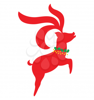 Royalty Free Clipart Image of a Reindeer