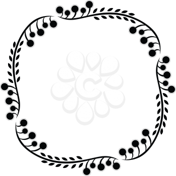 Royalty Free Clipart Image of a Wavy Frame
