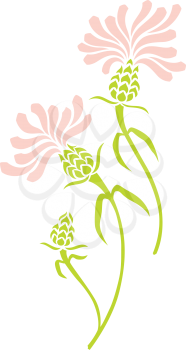 Royalty Free Clipart Image of a Flower