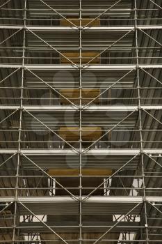 Royalty Free Photo of Scaffolding Around a Structure in Rome, Italy