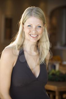 Royalty Free Photo of a Blond Smiling Woman
