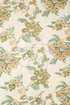 Royalty Free Photo of a Close-up of Vintage Fabric 