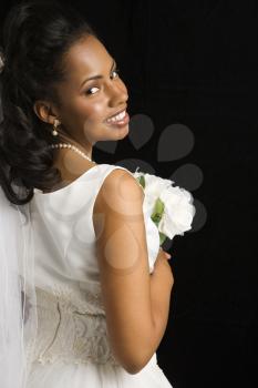 Royalty Free Photo of Portrait of an African-American Bride