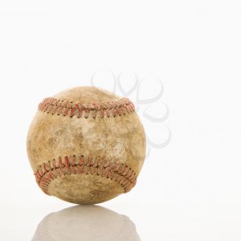 Royalty Free Photo of a Dirty Worn Baseball